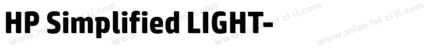 HP Simplified LIGHT字体转换